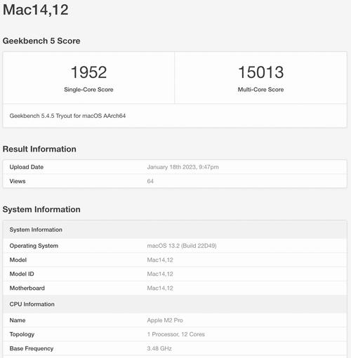 M2 Pro芯片跑分出炉远超M1 Max价格更便宜_多核_售价 M2 Pro芯片跑分出炉远超M1 Max价格更便宜_多核_售价 通讯