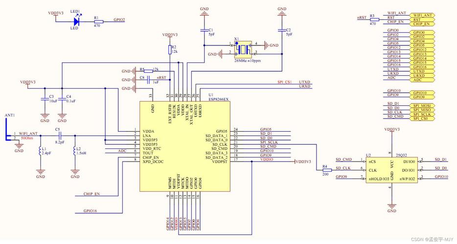 WIFI模块-ESP8266的最小系统介绍_串口_法式 WIFI模块-ESP8266的最小系统介绍_串口_法式 通讯