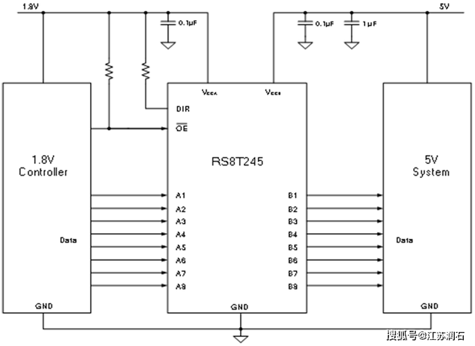 带数据倾向控制的电平转换芯片_示意图_电平 带数据倾向控制的电平转换芯片_示意图_电平 科学